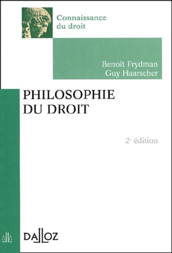 Philosophie Du Droit. 2eme Edition 2002 book