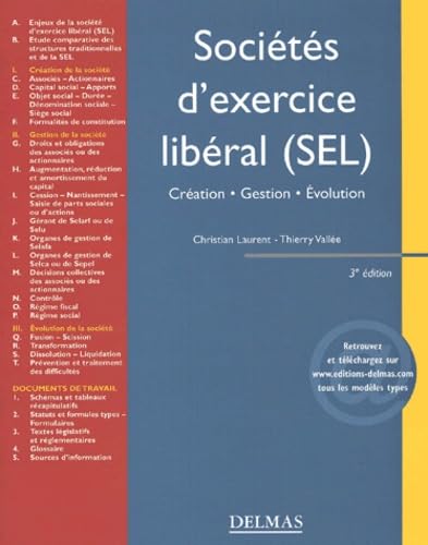 Societes D'Exercice Liberal (Sel). 3eme Edition Books