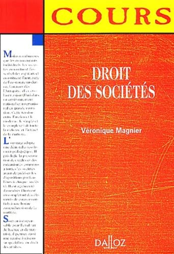 Droit des sociétés, 1re édition book
