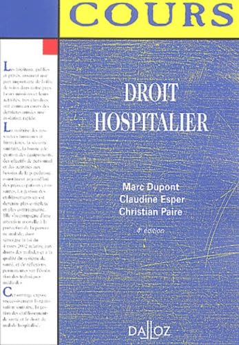 Droit hospitalier : Cours book