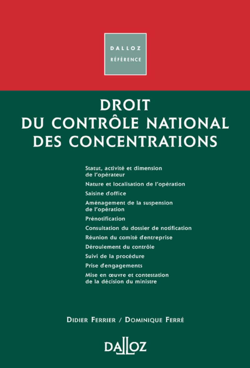 Droit du contrôle national des concentrations - 1ère éd. book