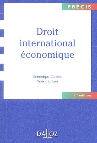 Droit international économique book