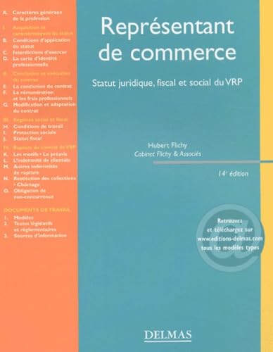 Représentant de commerce : Statut juridique, fiscal et social du VRP book