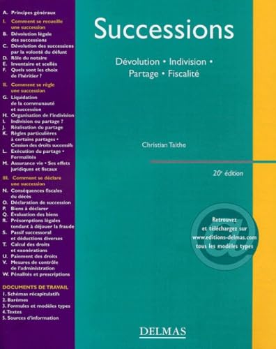 Product Image: Successions : Dévolution - Indivision - Partage - Fiscalité