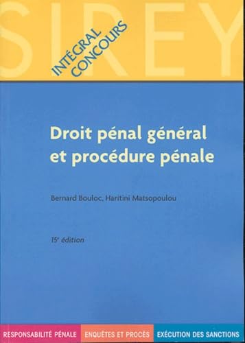 Droit pénal général et procédure pénale Books
