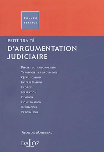 Petit traité de l'argumentation judiciaire Books