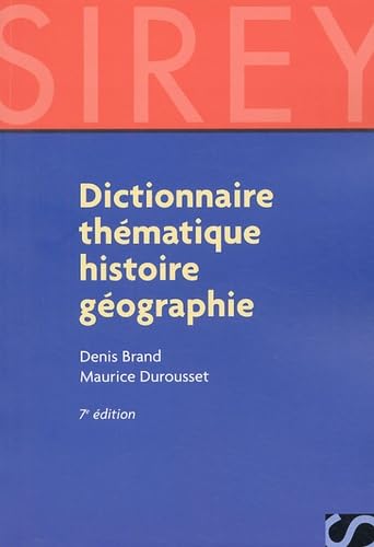 Dictionnaire thématique histoire géographie Books