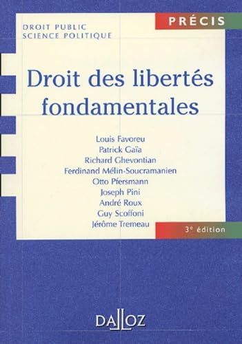 Droit des libertés fondamentales book