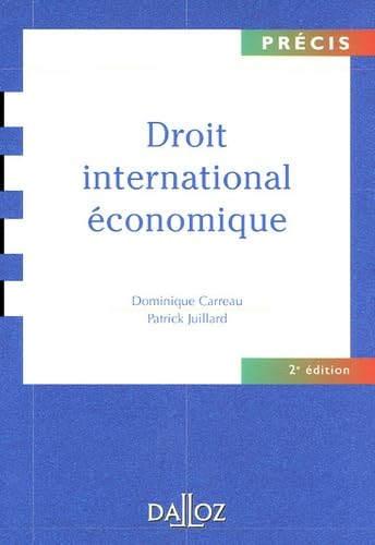 Droit international économique book