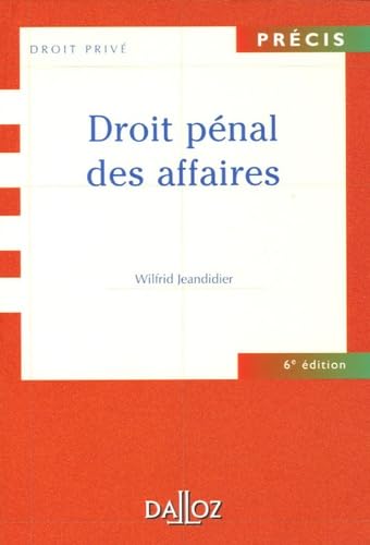 Droit pénal des affaires book