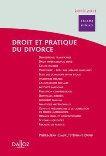 Droit et pratique du divorce book