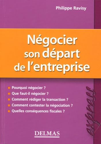 Négocier son départ de l'entreprise book