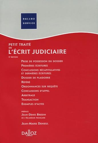 Petit traité de l'écrit judiciaire book