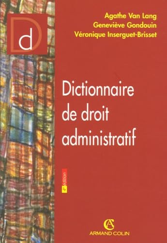 Dictionnaire de droit administratif Books