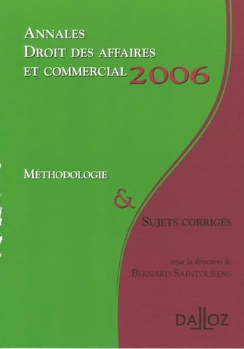 Droit des affaires et droit commercial: Annales, méthodologie & sujets corrigés Books