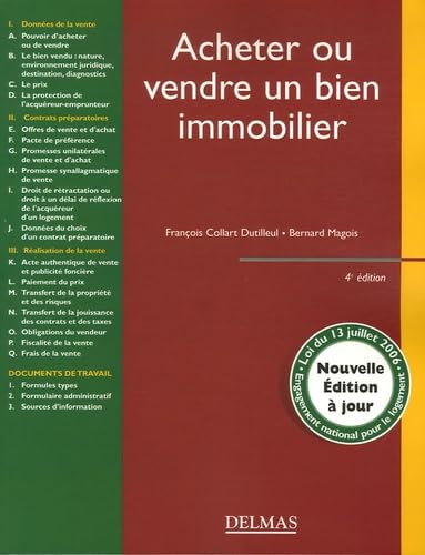 Acheter ou vendre un bien immobilier: Edition 2006 Books