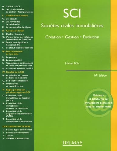 SCI Sociétés civiles immobilières : Création - Gestion - Evolution Books