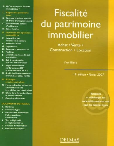 Fiscalité du patrimoine immobilier Books