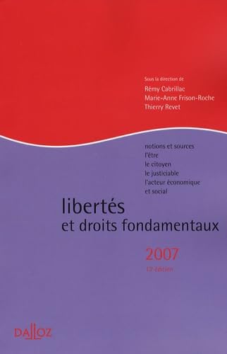 Libertés et droits fodamentaux book