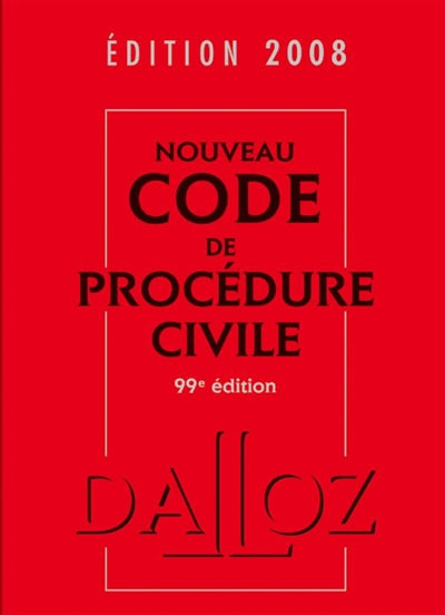 Product Image: Nouveau code de procédure civile 2008