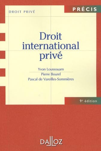 Droit international privé: Edition 2007 book