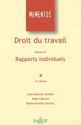 Droit du travail: Volume II : Rapports individuels book