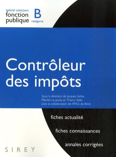 Contrôleur des impôts: Catégorie B book
