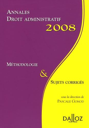 Droit administratif: Méthodologie et sujets corrigés book
