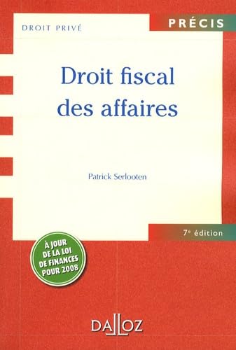 Droit fiscal des affaires book