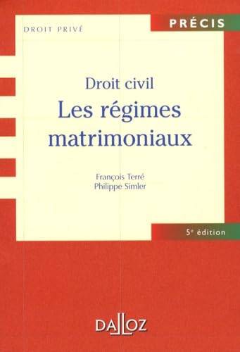 Droit civil: Les régimes matrimoniaux book
