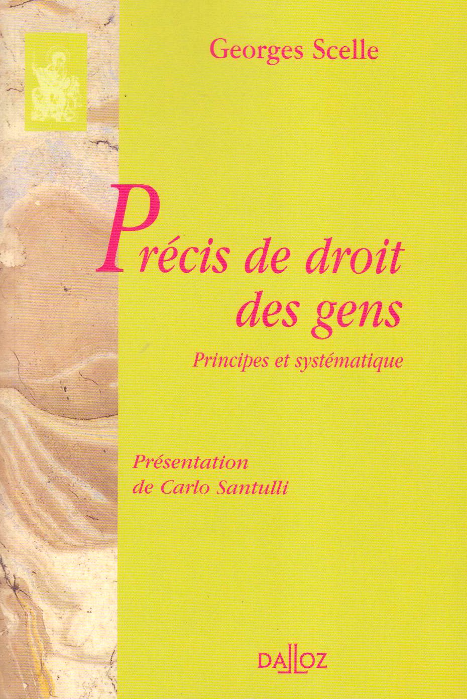 Précis de droit des gens: Principes et systématique book