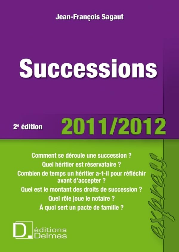 Successions 2011/2012 - 2e ed.: Delmas Express Reference Books