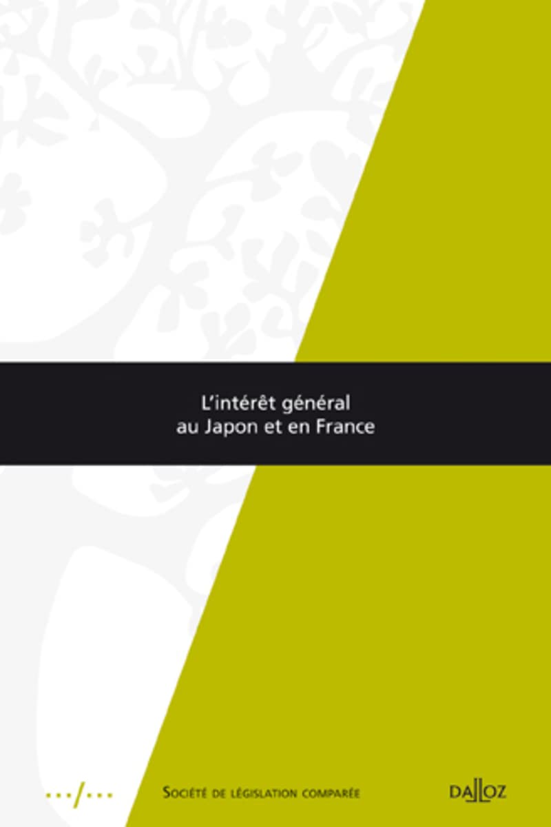 L'intérêt général au Japon et en France book