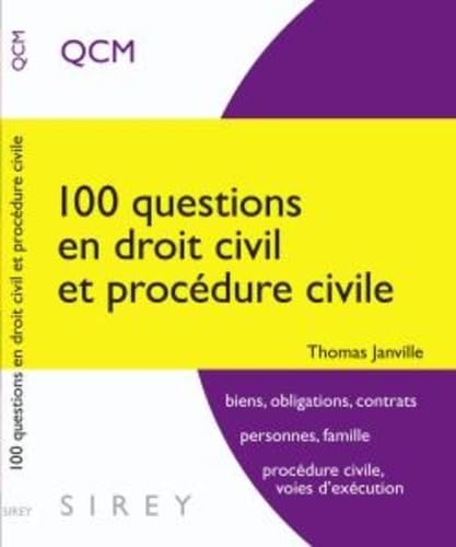 100 questions en droit civil et procédure civile Books