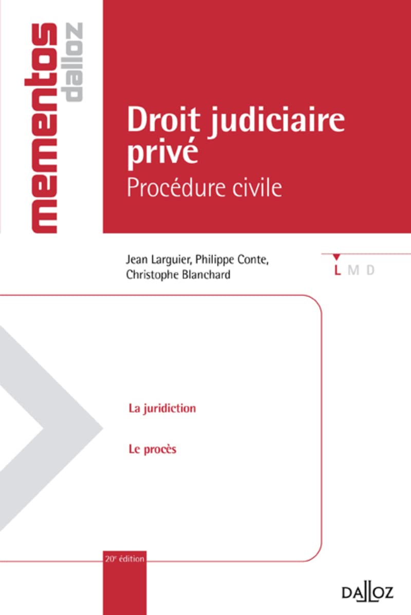 Droit judiciaire privé - Procédure civile 20ed Law