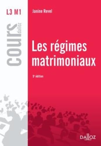 Les régimes matrimoniaux book