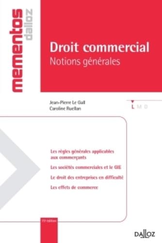Droit commercial: Notions générales book