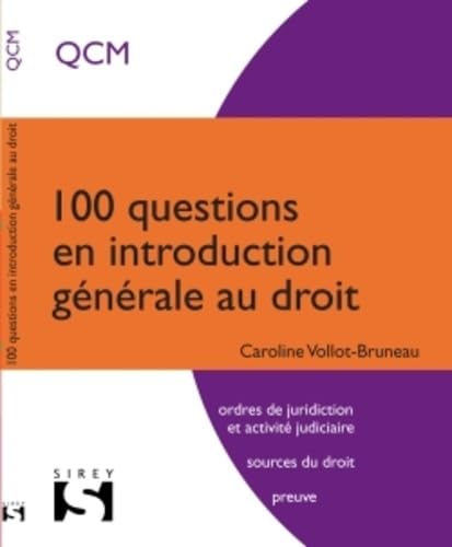 100 questions en introduction générale au droit book