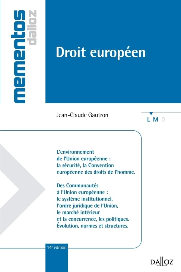 Droit européen - 14e éd.: Mémentos Law