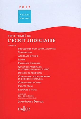 Petit traité de l'écrit judiciaire book