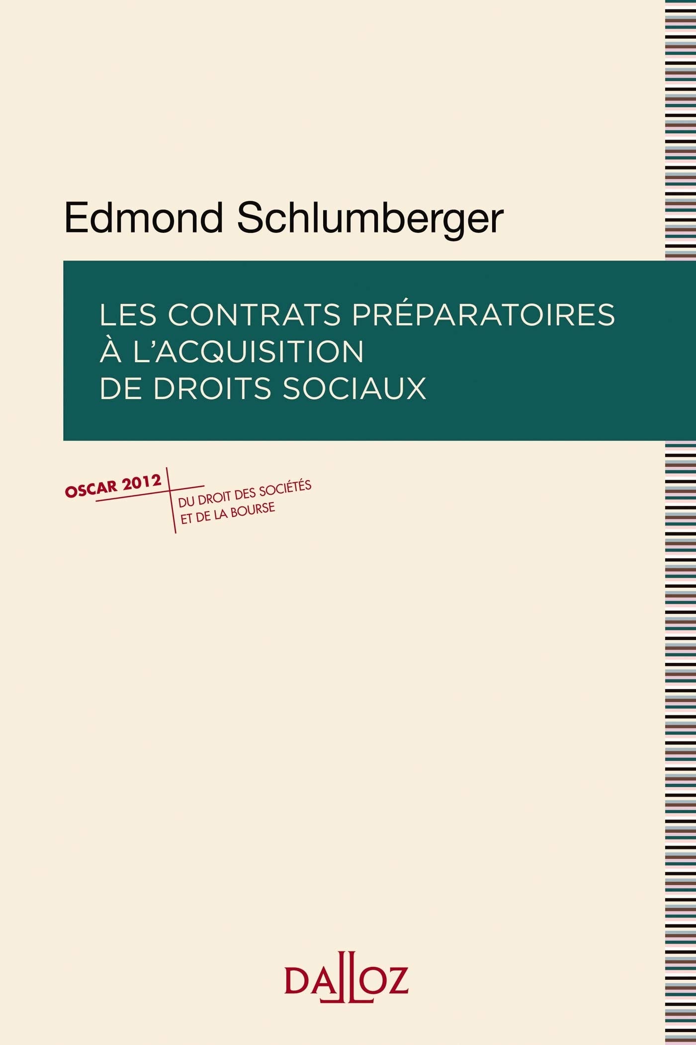 Les contrats préparatoires à l'acquisition de droits sociaux book