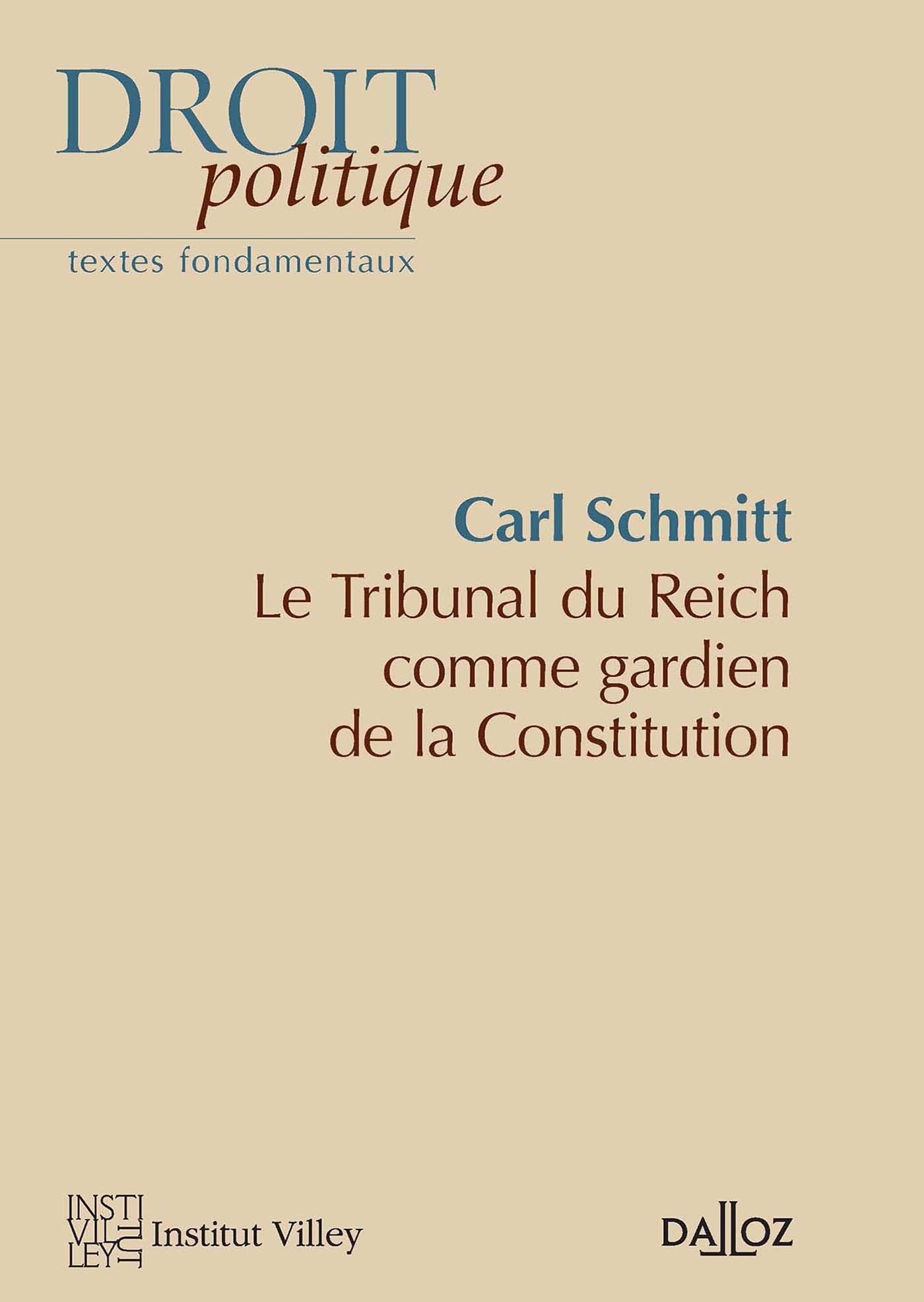 Le Tribunal du Reich comme gardien de la Constitution book