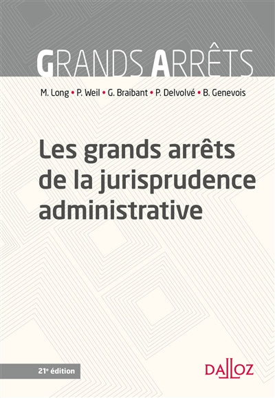 Product Image: Les grands arrêts de la jurisprudence administrative