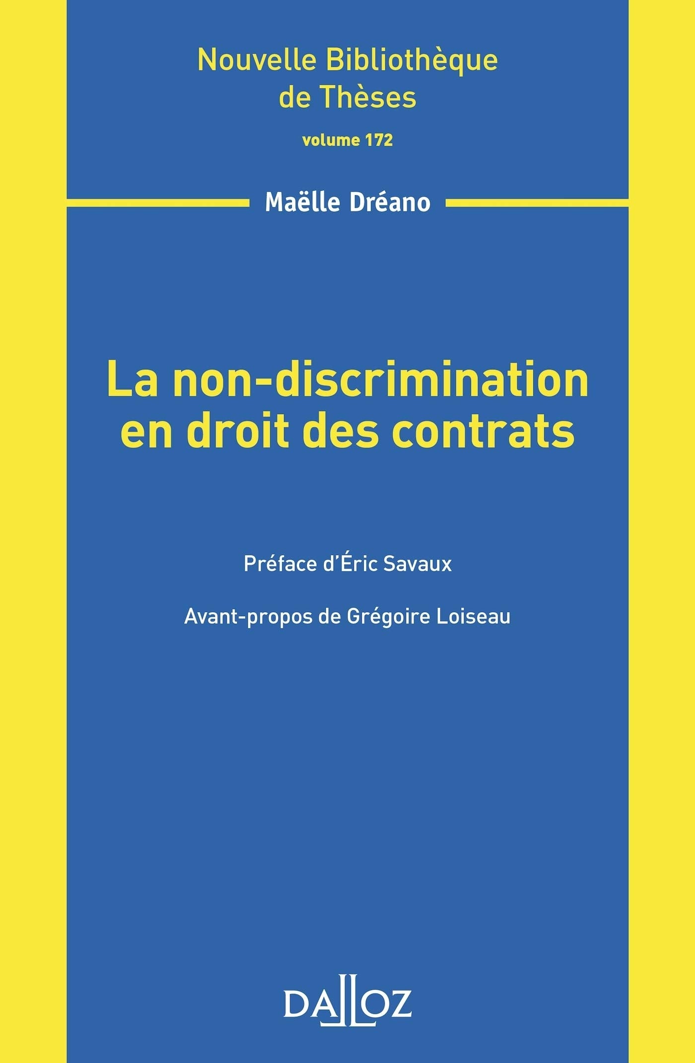 La non-discrimination en droit des contrats - Volume 172 book