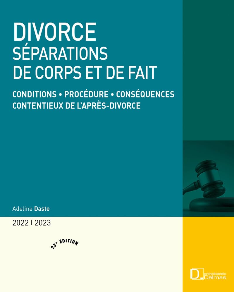 Divorce 2022/23 23ed - Séparations de corps et de fait book
