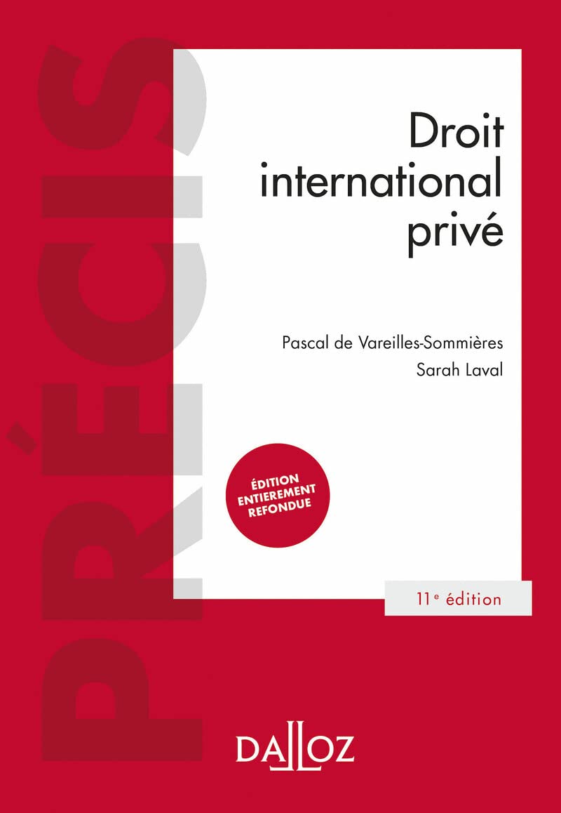 Droit international privé 11ed book