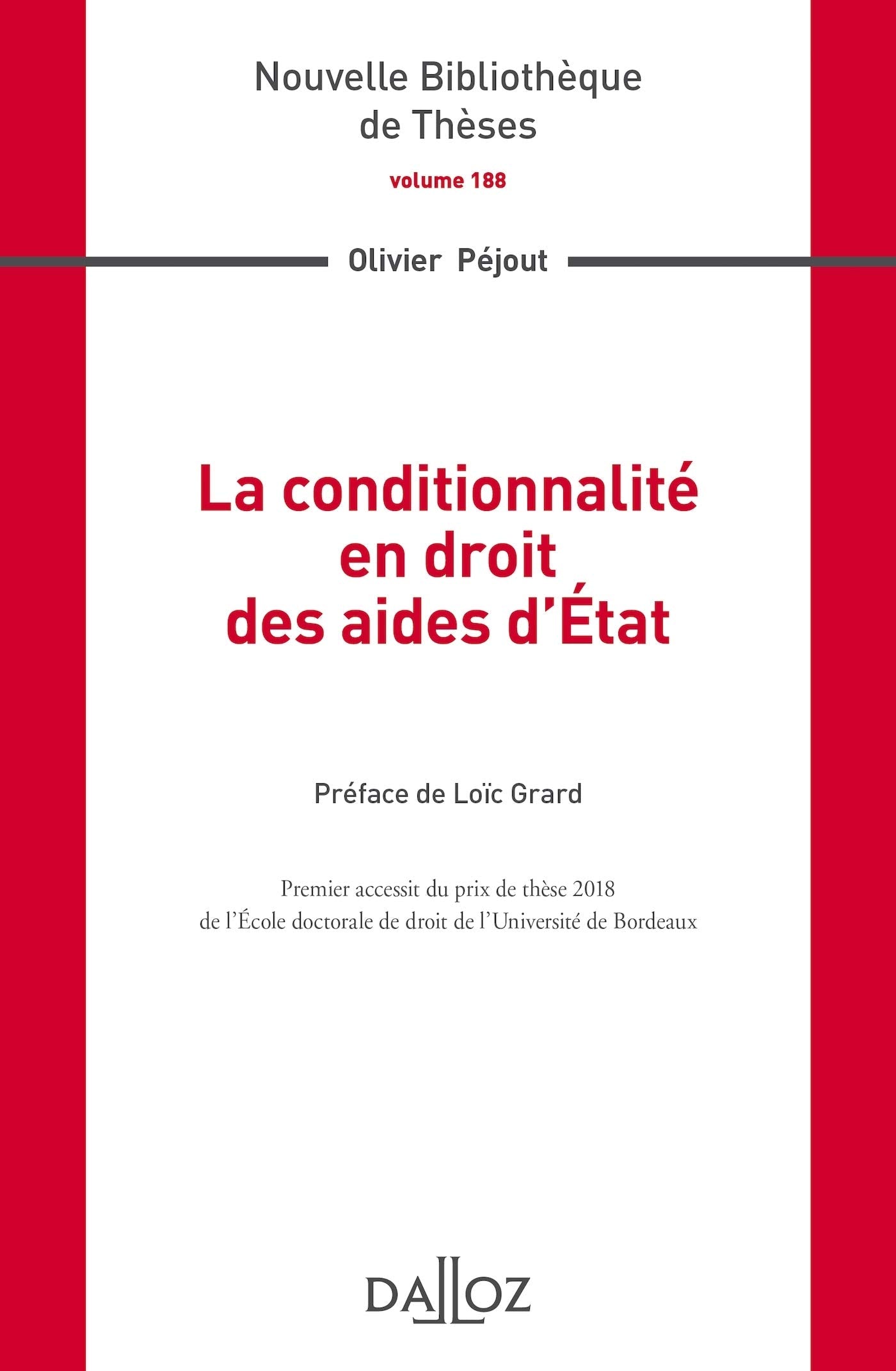 La conditionnalité en droit des aides d'État - Volume 188 book