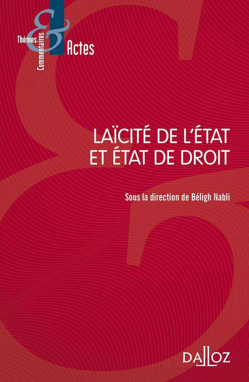 Laïcité de l'Etat et Etat de droit book