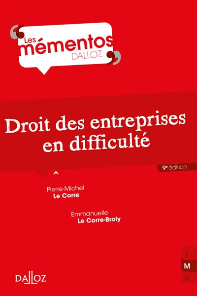 Product Image: Droit des entreprises en difficulté