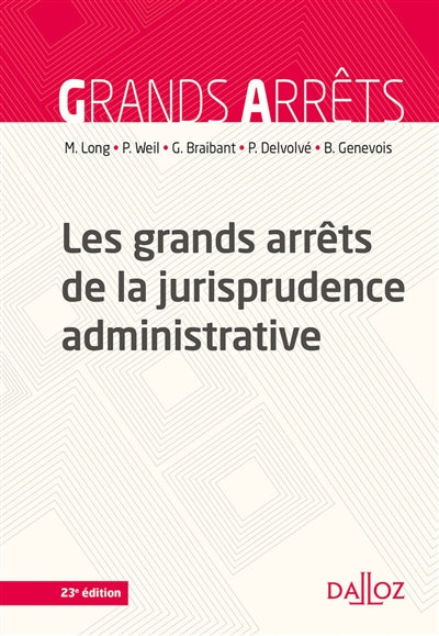 Product Image: Les grands arrêts de la jurisprudence administrative